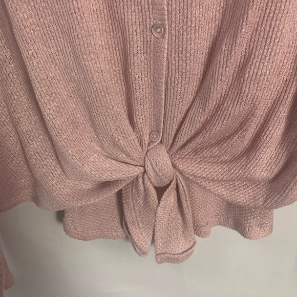 Aritzia Babaton Tie Up Long Sleeve Tee - Picture 3 of 11